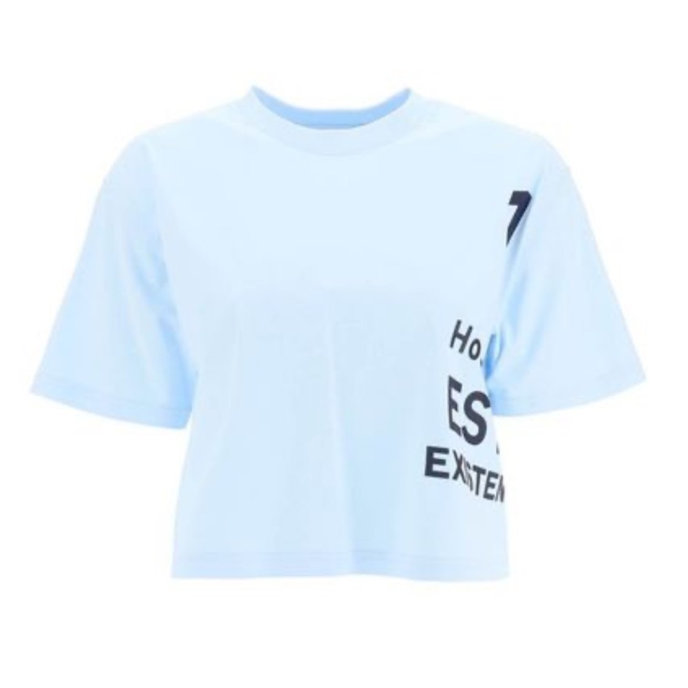 Burberry 'laney' horseferry print cropped t-shirt